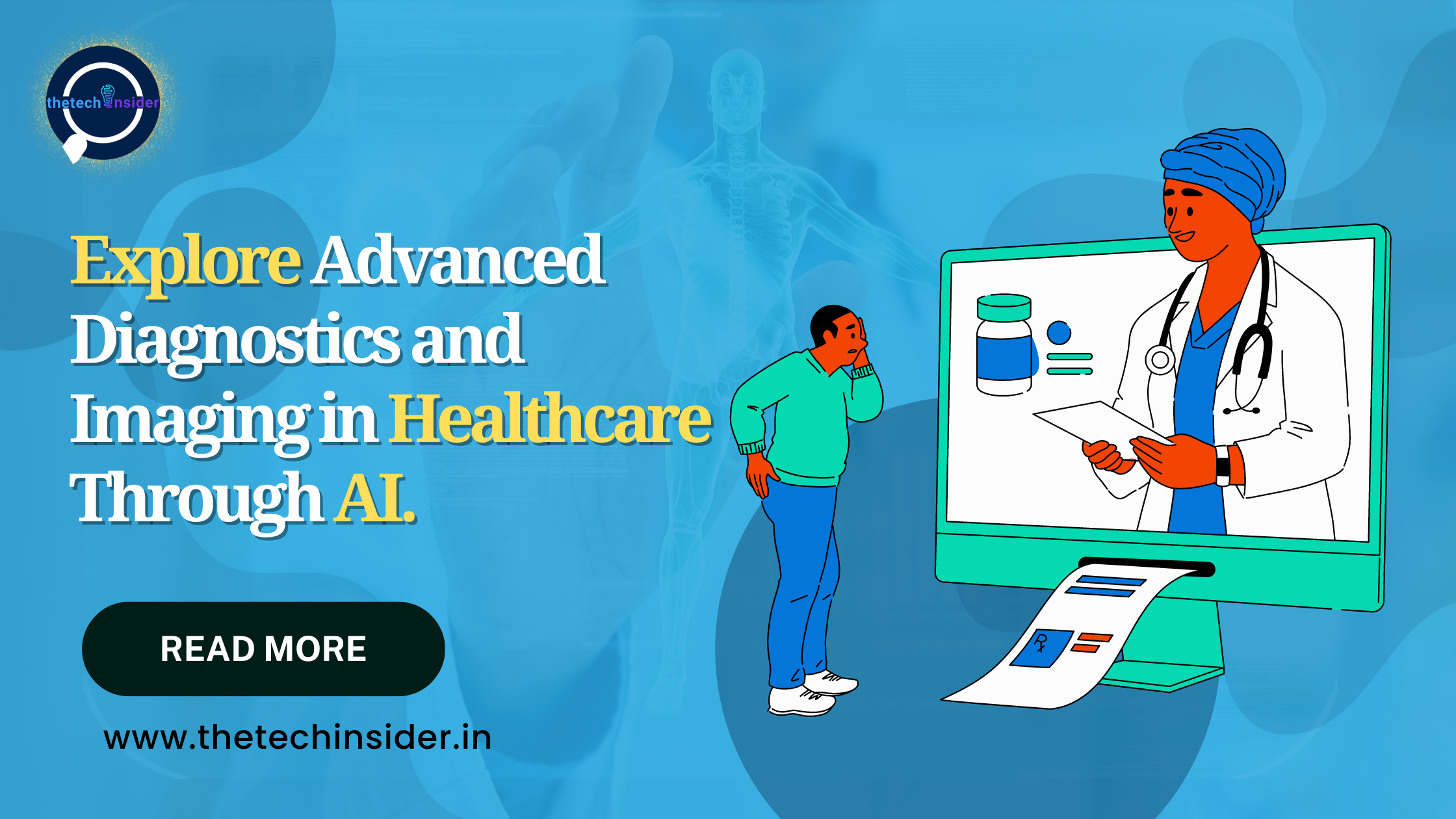 The transformative impact of AI in healthcare through Advanced Diagnostics and Imaging. Explore the benefits of reshaping the Healthcare industry through AI.