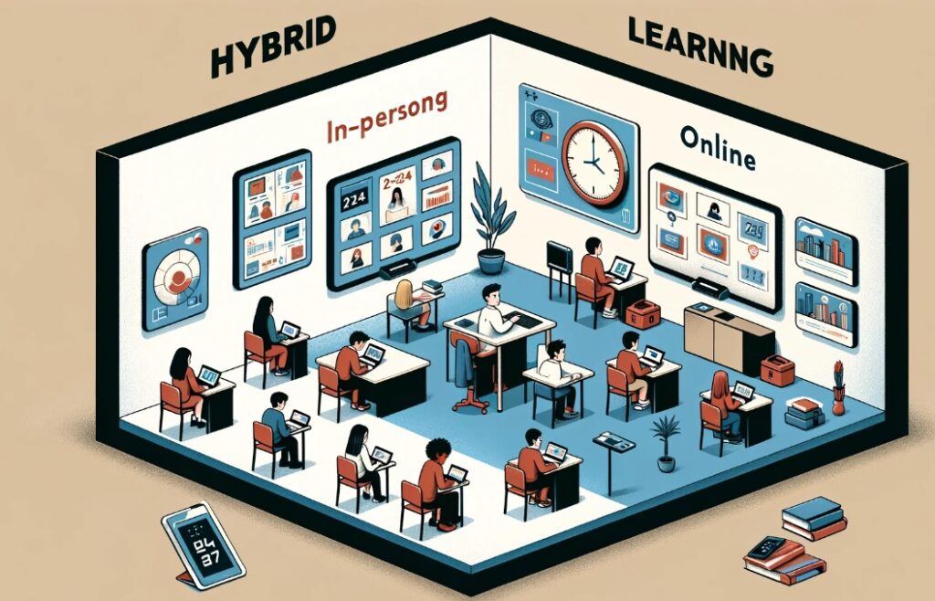 Hybrid learning concept using technology